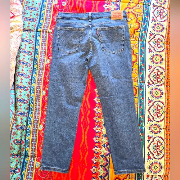 Levi's Boyfriend Jeans Womens 29 Blue Medium Wash Distressed Stretch- 2 Pair - Picture 5 of 15